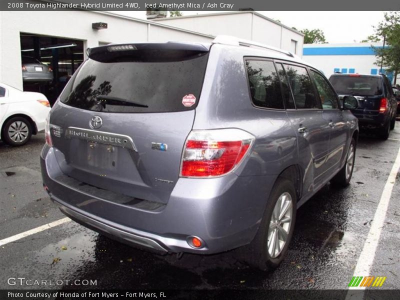 Iced Amethyst Mica / Ash Gray 2008 Toyota Highlander Hybrid Limited 4WD