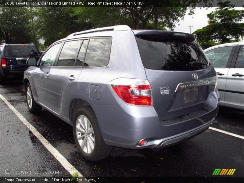 Iced Amethyst Mica / Ash Gray 2008 Toyota Highlander Hybrid Limited 4WD