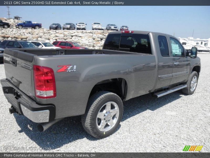 Steel Gray Metallic / Ebony 2013 GMC Sierra 2500HD SLE Extended Cab 4x4