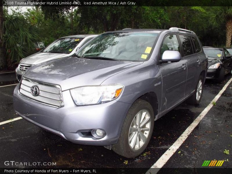 Iced Amethyst Mica / Ash Gray 2008 Toyota Highlander Hybrid Limited 4WD