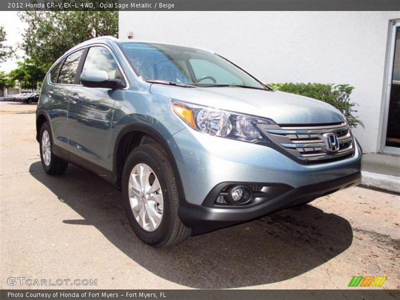 Opal Sage Metallic / Beige 2012 Honda CR-V EX-L 4WD