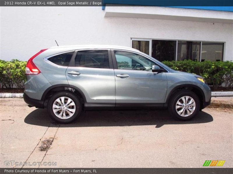 Opal Sage Metallic / Beige 2012 Honda CR-V EX-L 4WD