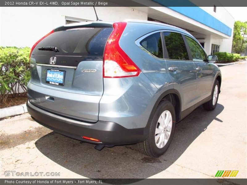 Opal Sage Metallic / Beige 2012 Honda CR-V EX-L 4WD