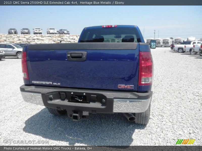 Heritage Blue Metallic / Ebony 2013 GMC Sierra 2500HD SLE Extended Cab 4x4