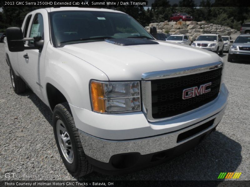 Summit White / Dark Titanium 2013 GMC Sierra 2500HD Extended Cab 4x4