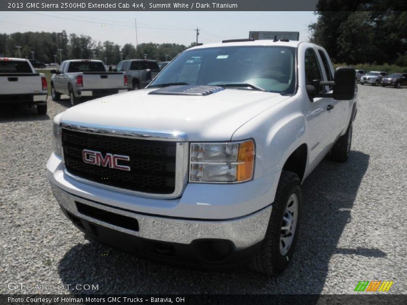 Summit White / Dark Titanium 2013 GMC Sierra 2500HD Extended Cab 4x4