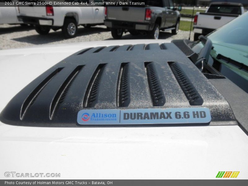 Summit White / Dark Titanium 2013 GMC Sierra 2500HD Extended Cab 4x4