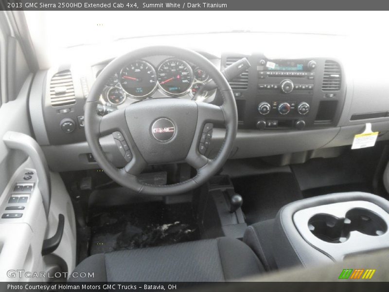 Summit White / Dark Titanium 2013 GMC Sierra 2500HD Extended Cab 4x4