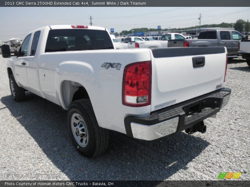 Summit White / Dark Titanium 2013 GMC Sierra 2500HD Extended Cab 4x4
