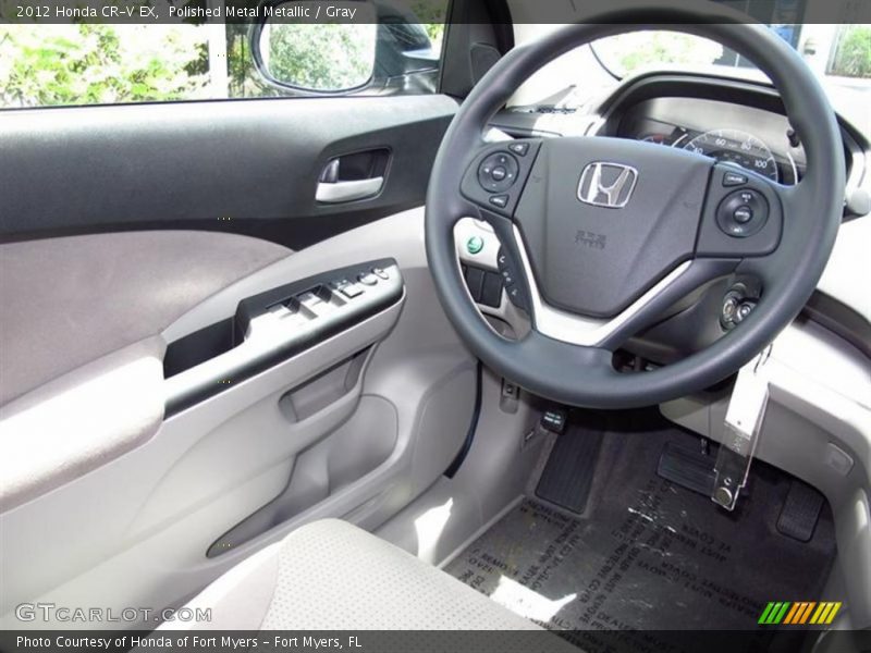 Polished Metal Metallic / Gray 2012 Honda CR-V EX