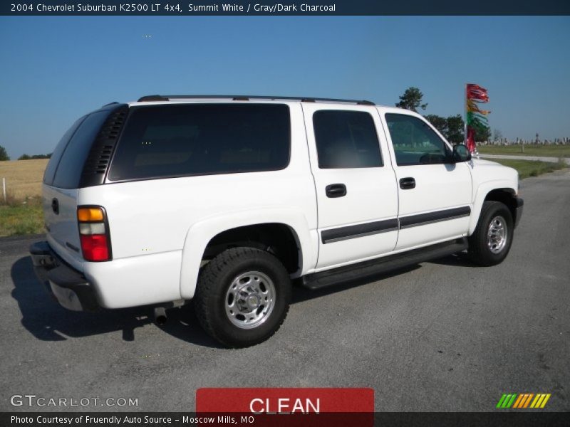 Summit White / Gray/Dark Charcoal 2004 Chevrolet Suburban K2500 LT 4x4