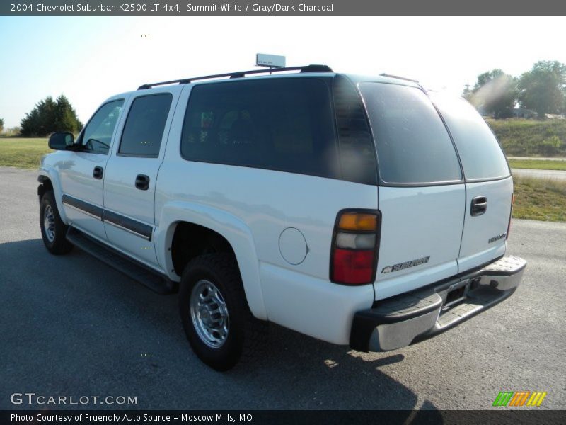 Summit White / Gray/Dark Charcoal 2004 Chevrolet Suburban K2500 LT 4x4