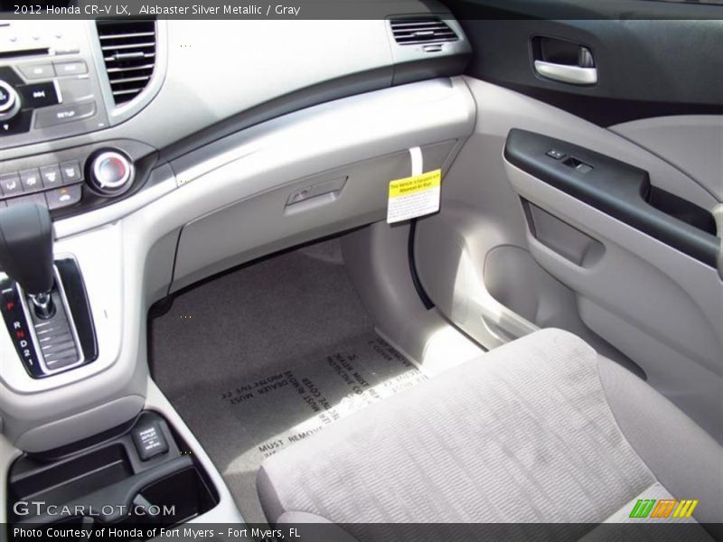 Alabaster Silver Metallic / Gray 2012 Honda CR-V LX