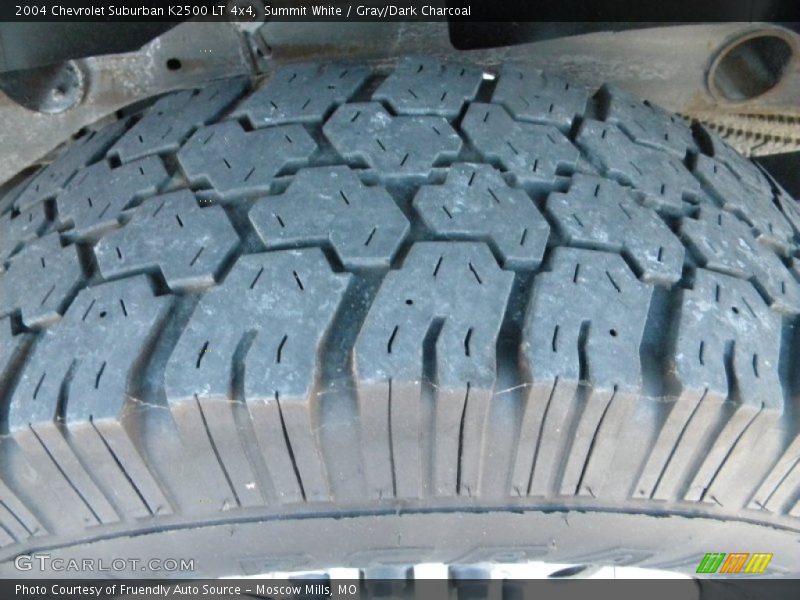 Summit White / Gray/Dark Charcoal 2004 Chevrolet Suburban K2500 LT 4x4