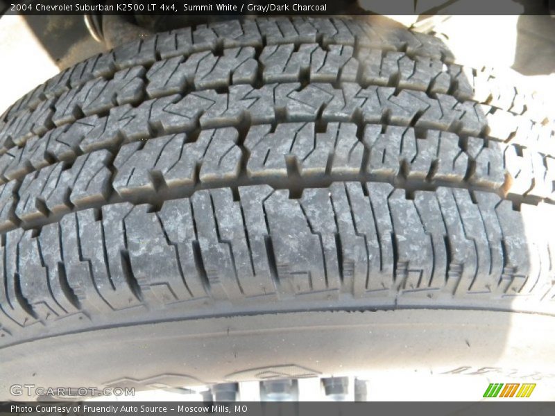 Summit White / Gray/Dark Charcoal 2004 Chevrolet Suburban K2500 LT 4x4