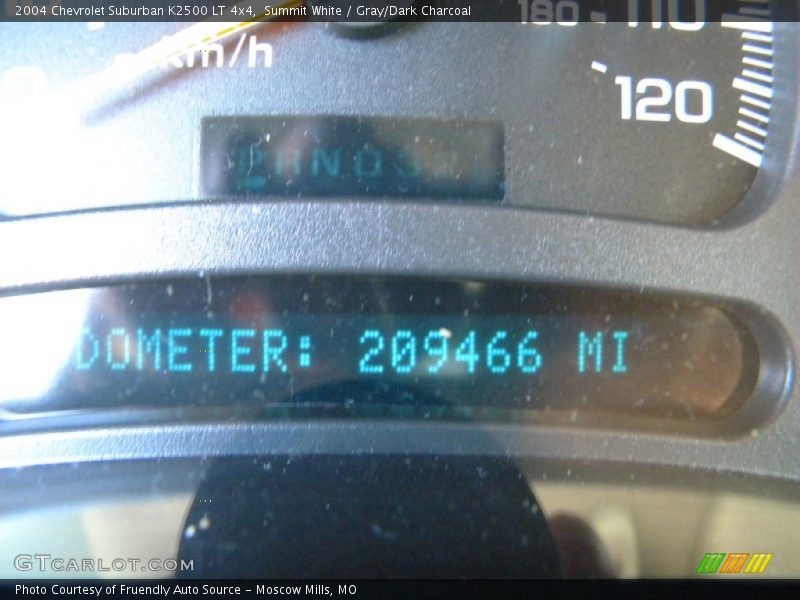 Summit White / Gray/Dark Charcoal 2004 Chevrolet Suburban K2500 LT 4x4