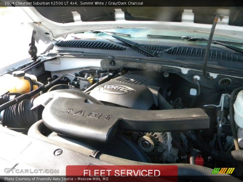 Summit White / Gray/Dark Charcoal 2004 Chevrolet Suburban K2500 LT 4x4