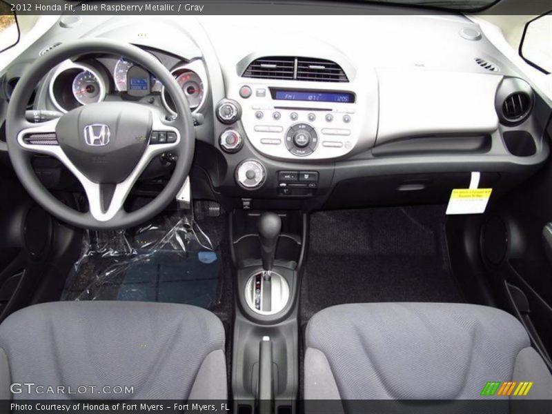 Blue Raspberry Metallic / Gray 2012 Honda Fit