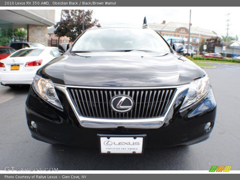 Obsidian Black / Black/Brown Walnut 2010 Lexus RX 350 AWD