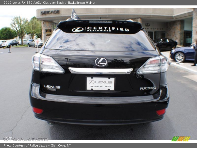 Obsidian Black / Black/Brown Walnut 2010 Lexus RX 350 AWD