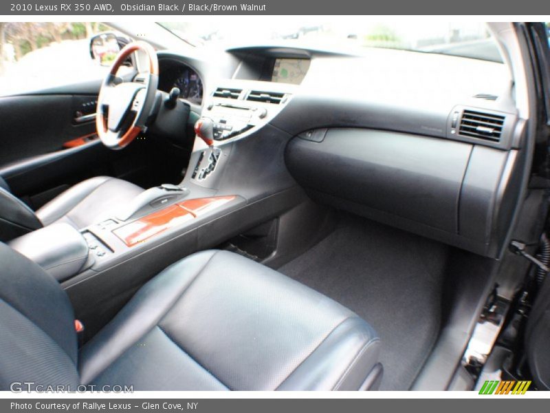 Obsidian Black / Black/Brown Walnut 2010 Lexus RX 350 AWD