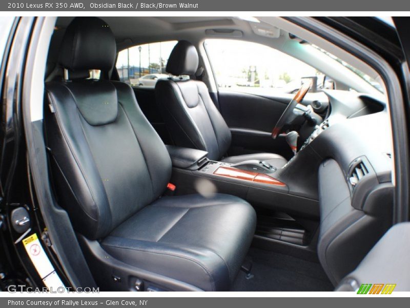Obsidian Black / Black/Brown Walnut 2010 Lexus RX 350 AWD