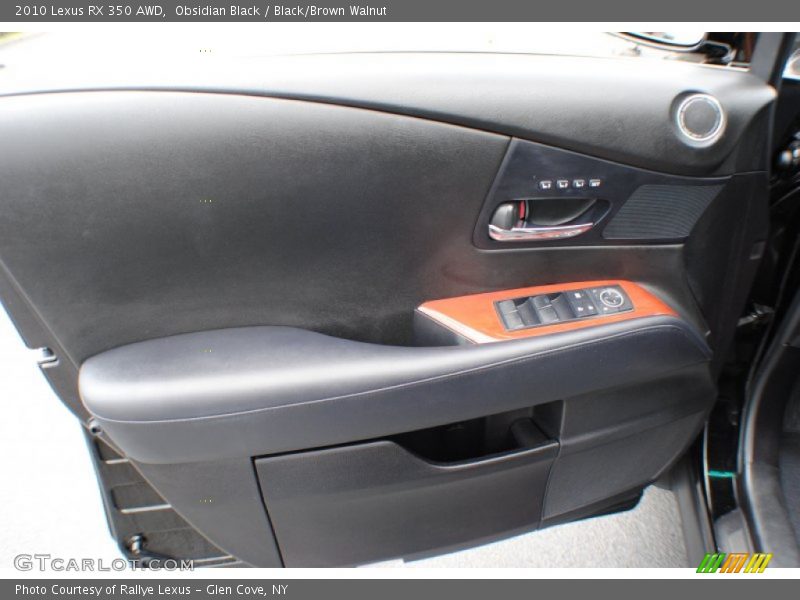 Obsidian Black / Black/Brown Walnut 2010 Lexus RX 350 AWD