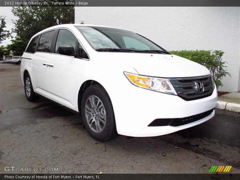 Taffeta White / Beige 2012 Honda Odyssey EX