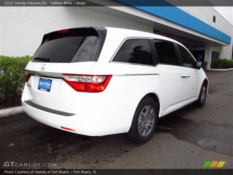 Taffeta White / Beige 2012 Honda Odyssey EX