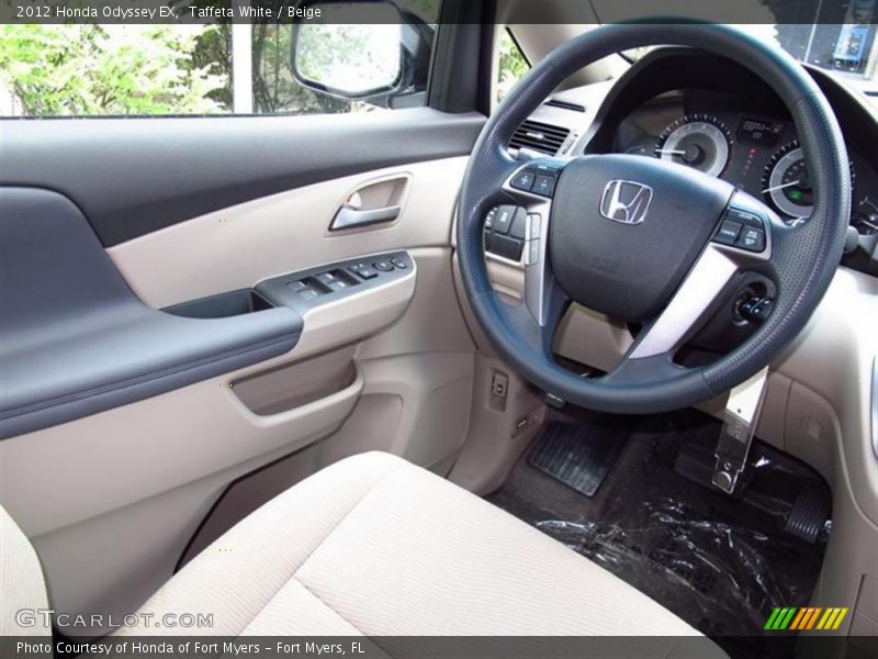 Taffeta White / Beige 2012 Honda Odyssey EX