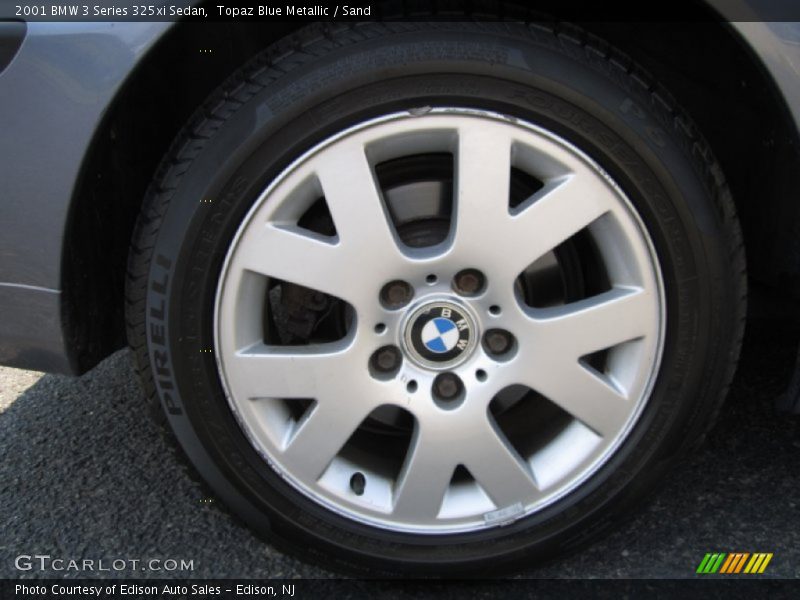 Topaz Blue Metallic / Sand 2001 BMW 3 Series 325xi Sedan