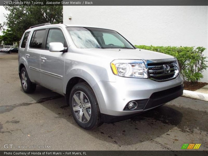 Alabaster Silver Metallic / Black 2012 Honda Pilot Touring