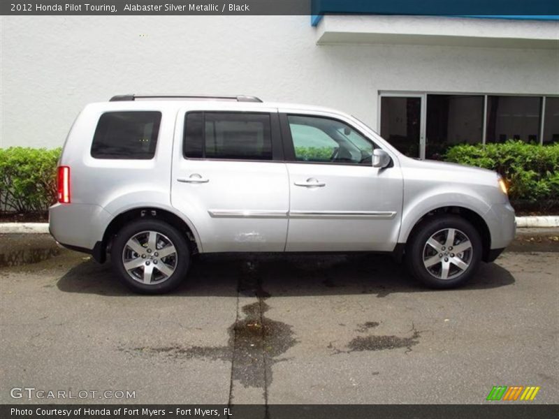 Alabaster Silver Metallic / Black 2012 Honda Pilot Touring
