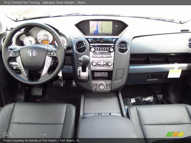 Alabaster Silver Metallic / Black 2012 Honda Pilot Touring