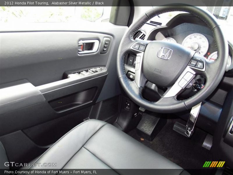 Alabaster Silver Metallic / Black 2012 Honda Pilot Touring