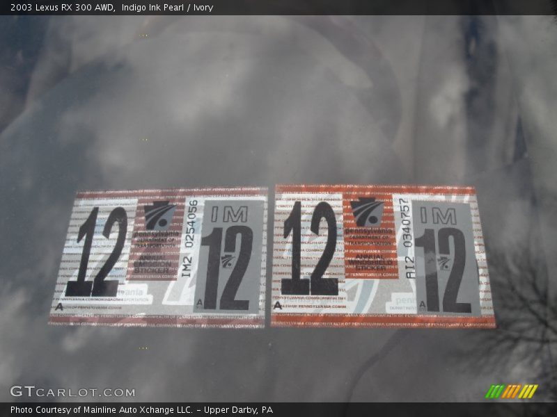Indigo Ink Pearl / Ivory 2003 Lexus RX 300 AWD