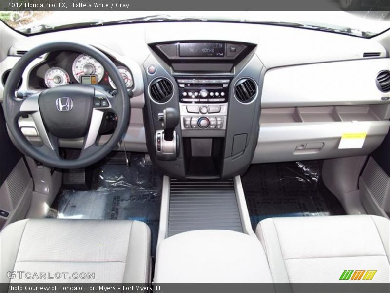 Taffeta White / Gray 2012 Honda Pilot LX