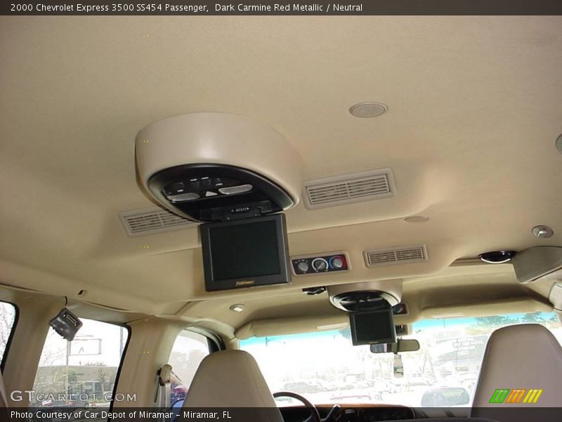 Dark Carmine Red Metallic / Neutral 2000 Chevrolet Express 3500 SS454 Passenger