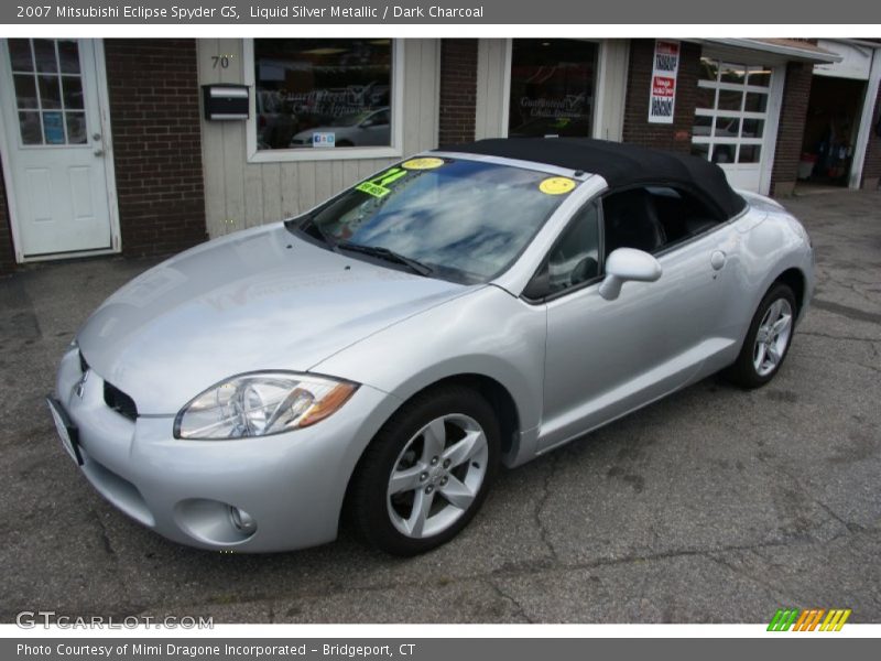 Liquid Silver Metallic / Dark Charcoal 2007 Mitsubishi Eclipse Spyder GS