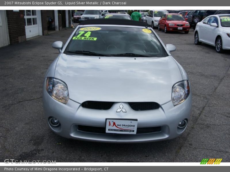 Liquid Silver Metallic / Dark Charcoal 2007 Mitsubishi Eclipse Spyder GS