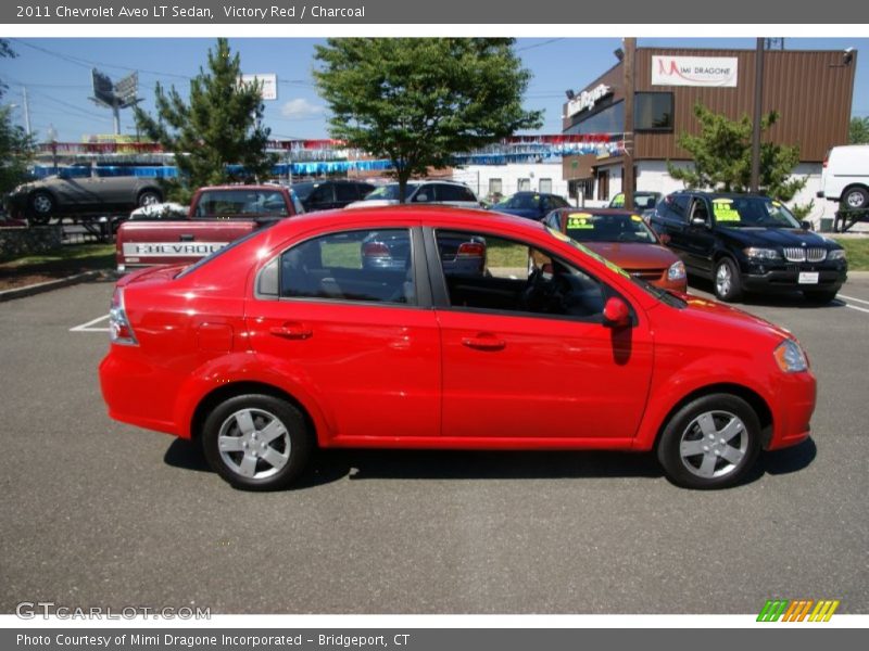 Victory Red / Charcoal 2011 Chevrolet Aveo LT Sedan