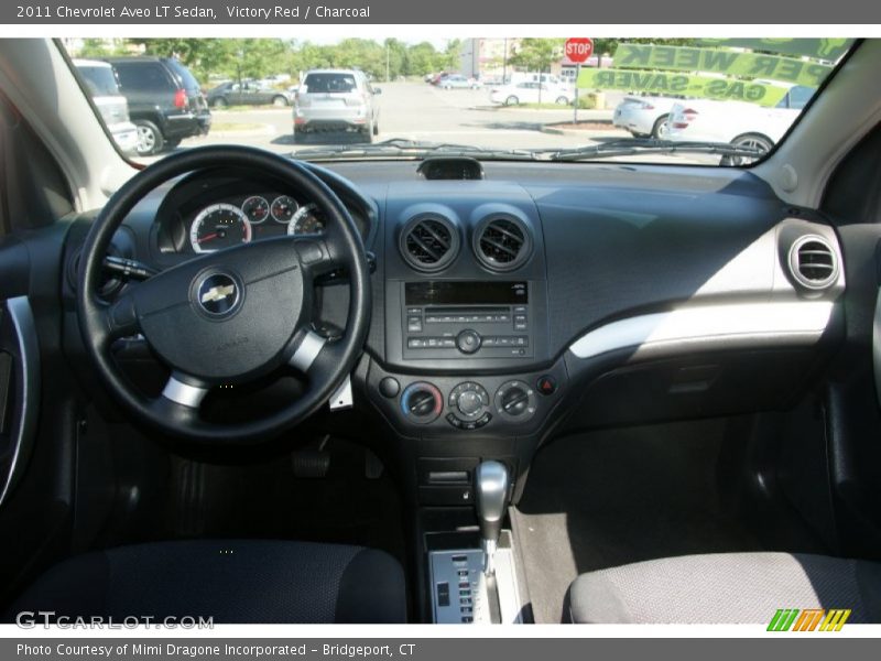 Victory Red / Charcoal 2011 Chevrolet Aveo LT Sedan