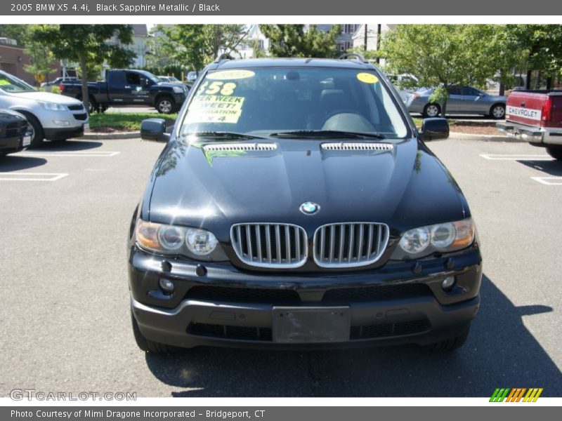 Black Sapphire Metallic / Black 2005 BMW X5 4.4i