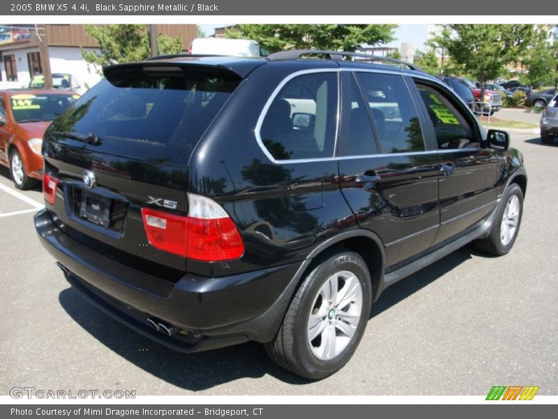 Black Sapphire Metallic / Black 2005 BMW X5 4.4i
