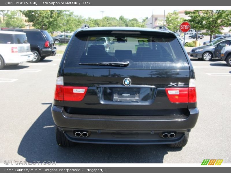 Black Sapphire Metallic / Black 2005 BMW X5 4.4i