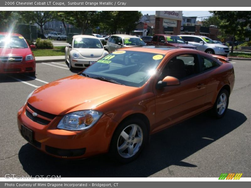 Sunburst Orange Metallic / Gray 2006 Chevrolet Cobalt LT Coupe