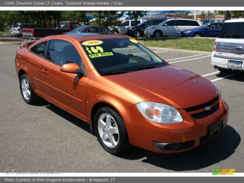 Sunburst Orange Metallic / Gray 2006 Chevrolet Cobalt LT Coupe