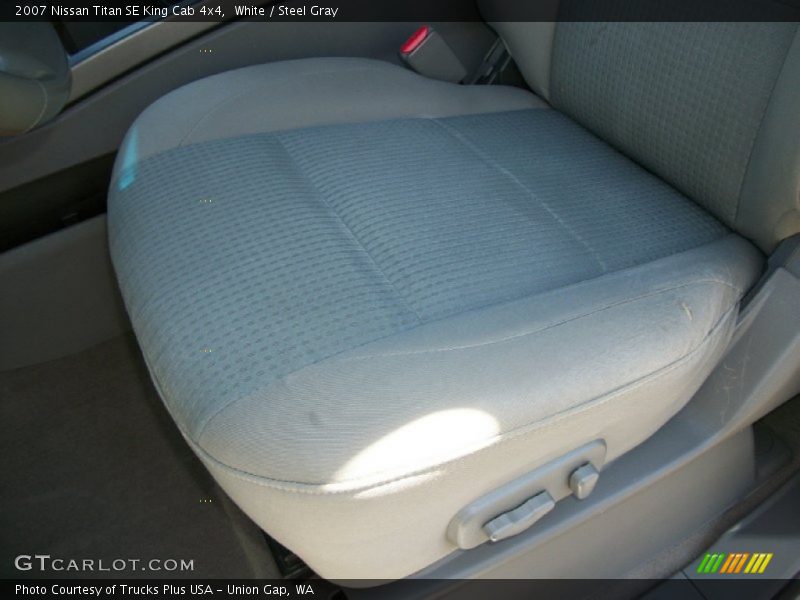 White / Steel Gray 2007 Nissan Titan SE King Cab 4x4