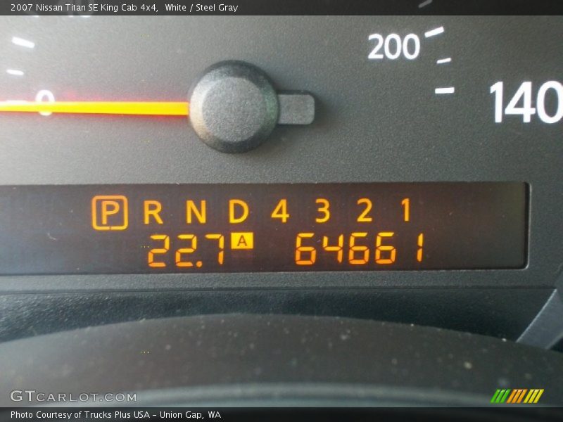 White / Steel Gray 2007 Nissan Titan SE King Cab 4x4