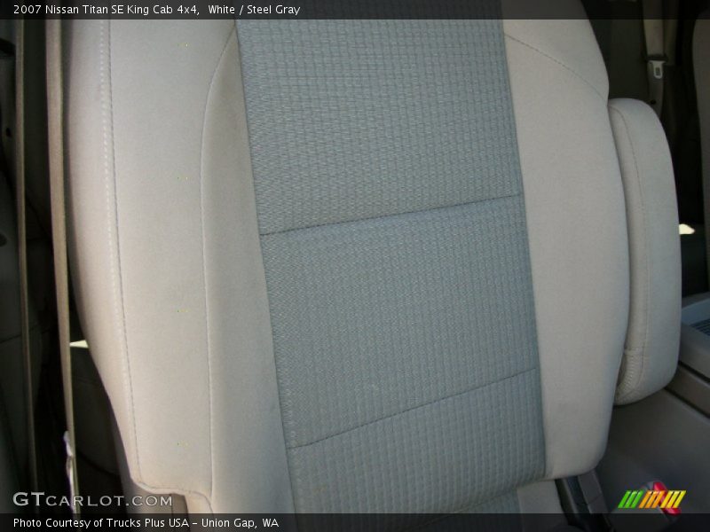 White / Steel Gray 2007 Nissan Titan SE King Cab 4x4
